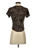 Active by Old Navy Animal Print Brown Short Sleeve T-Shirt Size S - photo 2