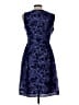 Anne Klein 100% Polyester Graphic Blue Cocktail Dress Size 10 - photo 2