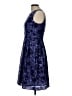 Anne Klein 100% Polyester Graphic Blue Cocktail Dress Size 10 - photo 5