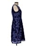 Anne Klein 100% Polyester Graphic Blue Cocktail Dress Size 10 - photo 4