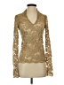 Donna Degnan Gold Long Sleeve Blouse Size S - photo 1