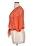 Timing 100% Polyester Orange 3/4 Sleeve Blouse Size XL - photo 5