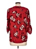 89th & Madison 100% Polyester Floral Red 3/4 Sleeve Blouse Size L - photo 2