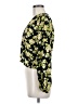 Industry 100% Polyester Floral Black Long Sleeve Blouse Size M - photo 5