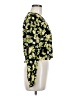 Industry 100% Polyester Floral Black Long Sleeve Blouse Size M - photo 4
