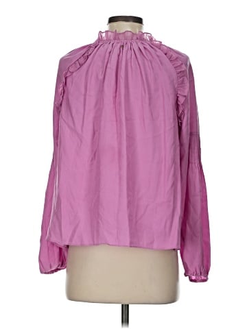 Marie Oliver Long Sleeve Silk Top (view 2)