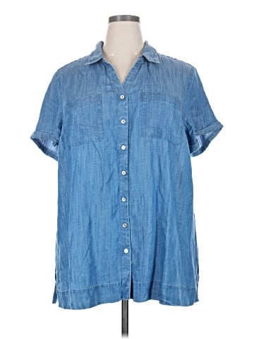 J.Jill Short Sleeve Button-Down Shirt (view 1)
