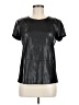 Cynthia Steffe Metallic Black Short Sleeve Top Size M - photo 1