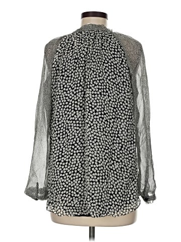 Diane von Furstenberg Long Sleeve Silk Top (view 2)