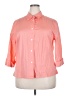 Talbots Pink 3/4 Sleeve Button-Down Shirt Size 18 - photo 1