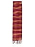 Unbranded Plaid Burgundy Red Scarf One size - photo 2