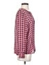 Joie 100% Silk Plaid Pink Long Sleeve Silk Top Size S - photo 4