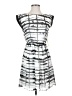 Alice + Olivia 100% Polyester Graphic Gray Casual Dress Size XS - photo 1