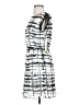 Alice + Olivia 100% Polyester Graphic Gray Casual Dress Size XS - photo 5