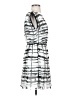 Alice + Olivia 100% Polyester Graphic Gray Casual Dress Size XS - photo 4