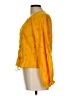 OUTERKNOWN 100% Cotton Solid Yellow Long Sleeve Blouse Size L - photo 5