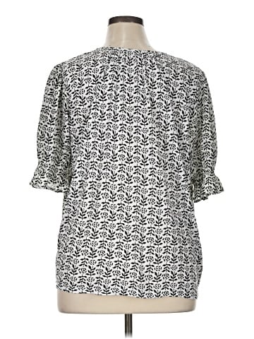 Ann Taylor LOFT Short Sleeve Henley (view 2)