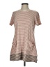 LOGO by Lori Goldstein Tan Short Sleeve Top Size S - photo 1