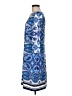 Chico's Print Blue Casual Dress Size Med Petite (1) - photo 5