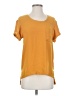 Rag & Bone 100% Polyester Yellow Short Sleeve Top Size XS - photo 1