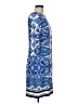 Chico's Print Blue Casual Dress Size Med Petite (1) - photo 4