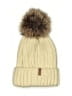 Furtalk 100% Acrylic Tan Ivory Beanie One size - photo 1