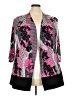 Cj Banks Print Pink Blazer Size 2X - photo 1