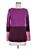 Talbots Color Block Purple Pullover Sweater Size M - photo 1