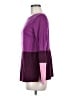Talbots Color Block Purple Pullover Sweater Size M - photo 5