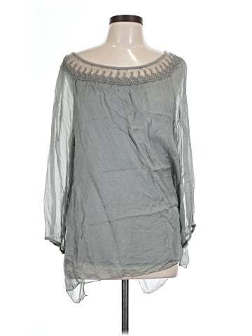 Carla Conti 3/4 Sleeve Silk Top (view 1)