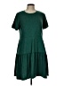 Unbranded Solid Green Casual Dress Size L - photo 1