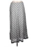Talbots Chevron-herringbone Silver Casual Skirt Size 10 - photo 1