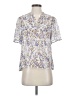 Chan Luu 100% Viscose Floral Ivory Short Sleeve Blouse Size XS - photo 1