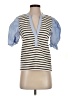 Veronica Beard Jeans Blue Short Sleeve Top Size XS - photo 1
