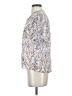 Chan Luu 100% Viscose Floral Ivory Short Sleeve Blouse Size XS - photo 5