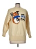 Maison Kitsuné Graphic Yellow Pullover Sweater Size M - photo 1