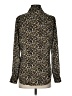 Equipment 100% Polyester Animal Print Gold Long Sleeve Blouse Size XS - photo 2