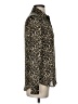 Equipment 100% Polyester Animal Print Gold Long Sleeve Blouse Size XS - photo 4