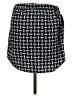 Trouve 100% Polyester Houndstooth Black Casual Skirt Size M - photo 2