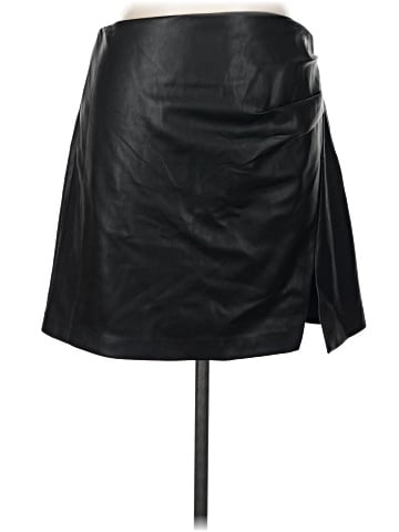 MNG Faux Leather Skirt (view 1)