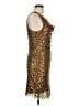 Max Studio 100% Nylon Gold Cocktail Dress Size L - photo 4