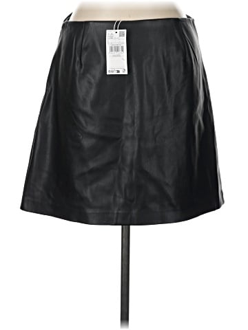 MNG Faux Leather Skirt (view 2)
