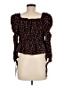 Topshop 100% Polyester Black 3/4 Sleeve Blouse Size 6 - photo 2