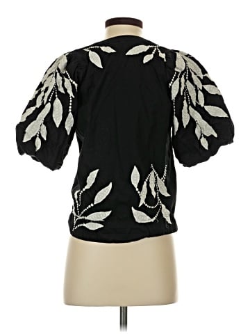 By Anthropologie Short Sleeve Blouse - back
