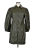 Topshop 100% Polyester Green Trenchcoat Size 8 - photo 1