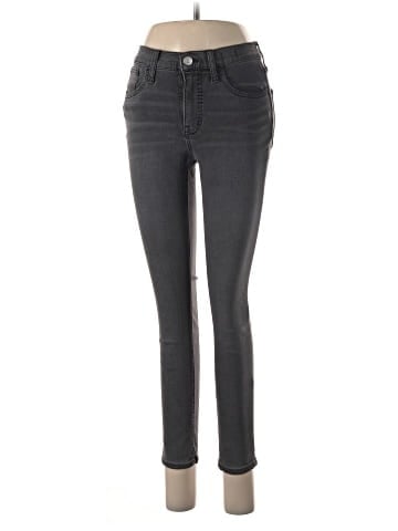 Madewell Petite 9" Mid-Rise Roadtripper Supersoft Jeans in Ashmont Wash (view 1)