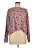 Lucky Brand Floral Burgundy Pullover Sweater Size L - photo 1