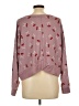 Lucky Brand Floral Burgundy Pullover Sweater Size L - photo 2