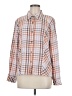 CAbi Plaid Orange Long Sleeve Button-Down Shirt Size M - photo 1