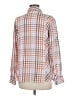 CAbi Plaid Orange Long Sleeve Button-Down Shirt Size M - photo 2